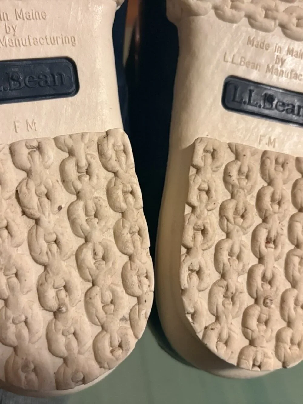 Womens L.L. Bean Pink Blue Low Waterproof Duck Boots Size 10 M - Picture 11 of 14